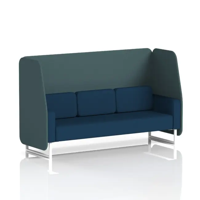 Brixworth Open Booth With White Legs in Two Tone - Image 33