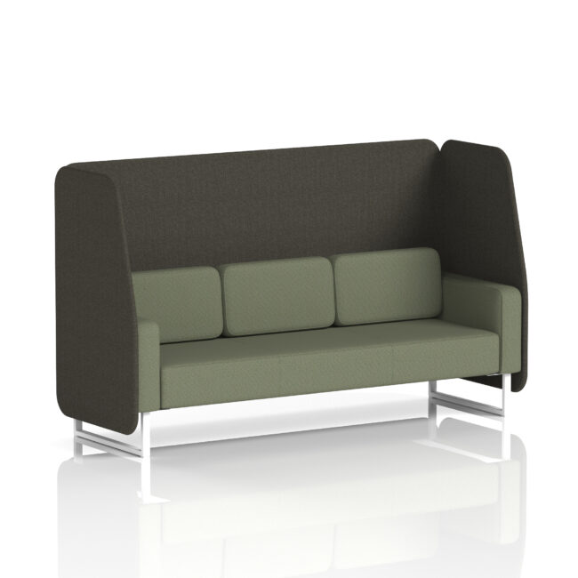 Brixworth Open Booth With White Legs in Two Tone - Image 48