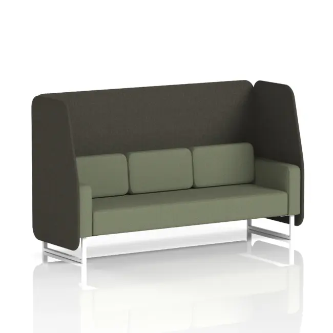 Brixworth Open Booth With White Legs in Two Tone - Image 48