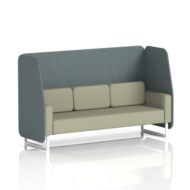 Brixworth Open Booth With White Legs in Two Tone - Image 54