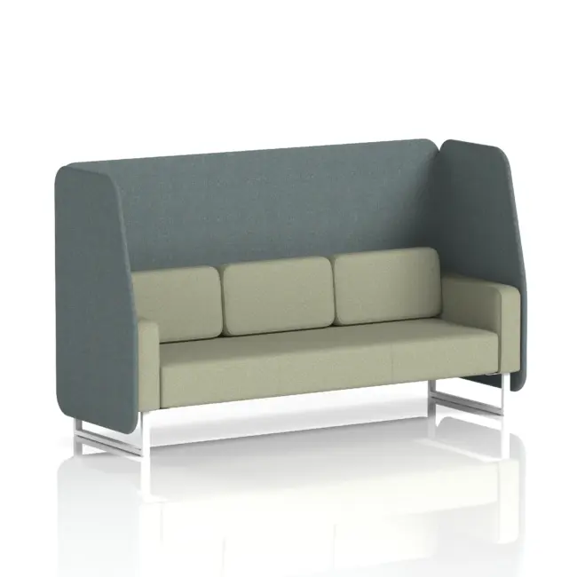 Brixworth Open Booth With White Legs in Two Tone - Image 54