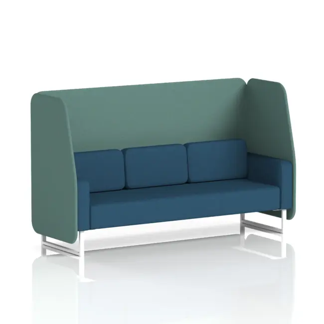 Brixworth Open Booth With White Legs in Two Tone - Image 75