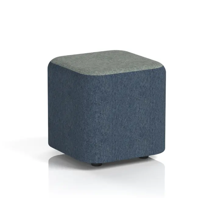 Harlestone Square Stool in Two Tone - Image 3