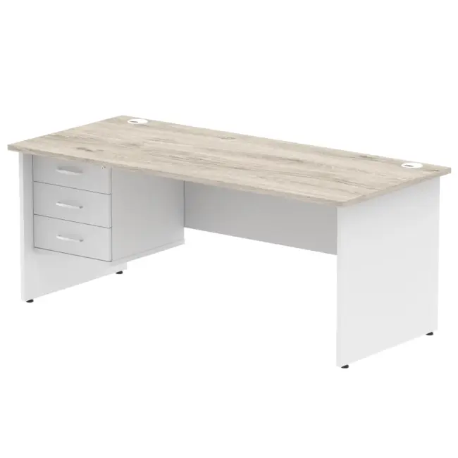 Impulse 1800mm Panel End Straigh Desk With Single Fixed Pedestal - Image 10