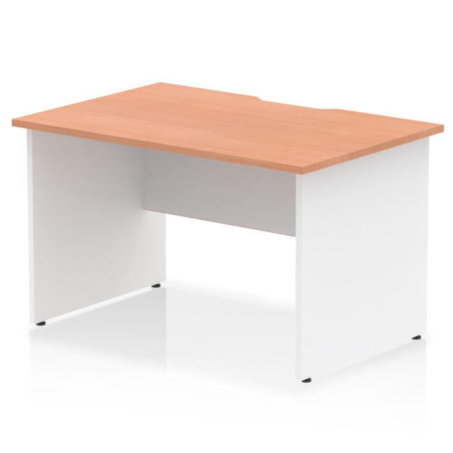 Impulse Scalloped Edge 1200mm Straight Desk Panel End Leg - Image 8