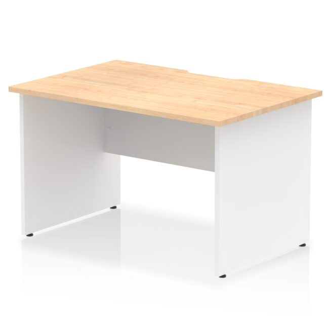 Impulse Scalloped Edge 1200mm Straight Desk Panel End Leg - Image 10