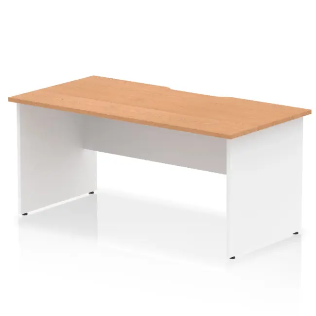Impulse Scalloped Edge 1600mm Straight Desk Panel End Leg - Image 11