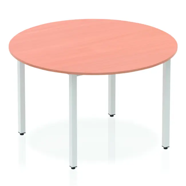 Impulse Round Table With Box Frame Leg