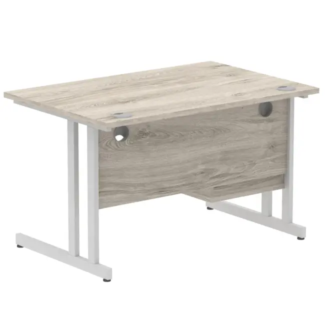 Impulse 1200mm Cantilever Straight Desk With Single Fixed Pedestal - Image 76