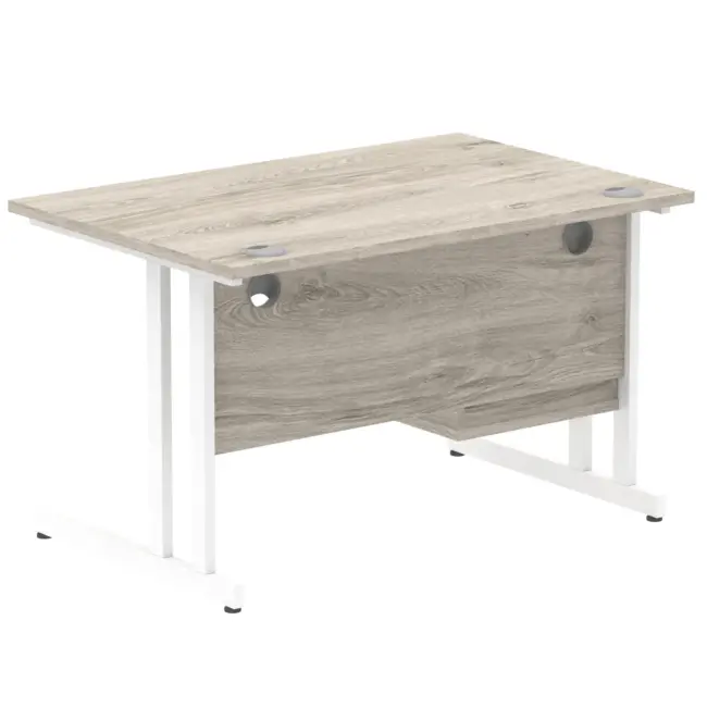 Impulse 1200mm Cantilever Straight Desk With Single Fixed Pedestal - Image 17
