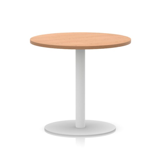 Italia Round Poseur Table White Leg - Image 17