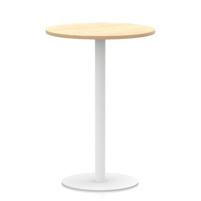 Italia Round Poseur Table White Leg - Image 22