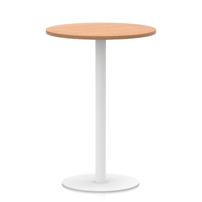 Italia Round Poseur Table White Leg - Image 23