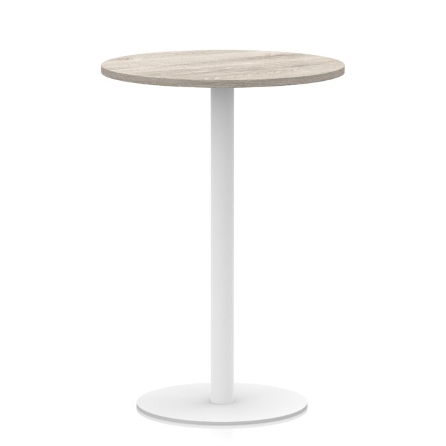 Italia Round Poseur Table White Leg - Image 24