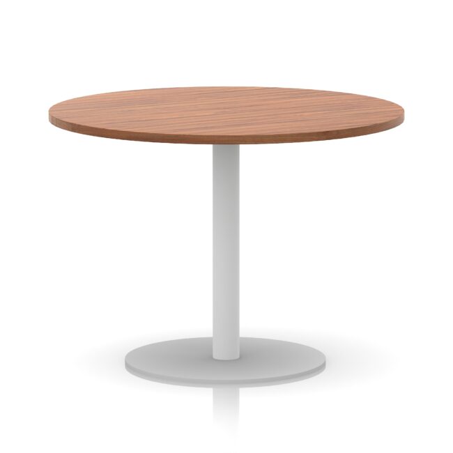 Italia Round Poseur Table White Leg - Image 26