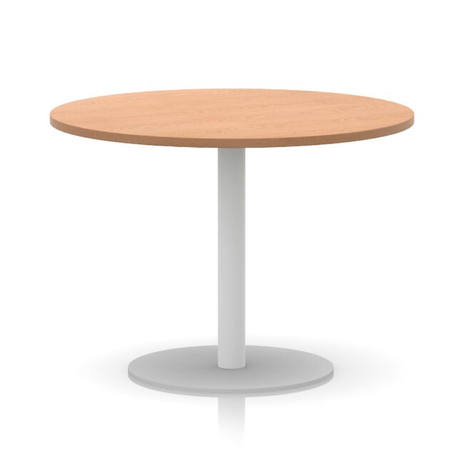 Italia Round Poseur Table White Leg - Image 29