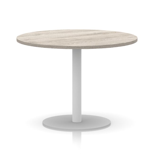 Italia Round Poseur Table White Leg - Image 30