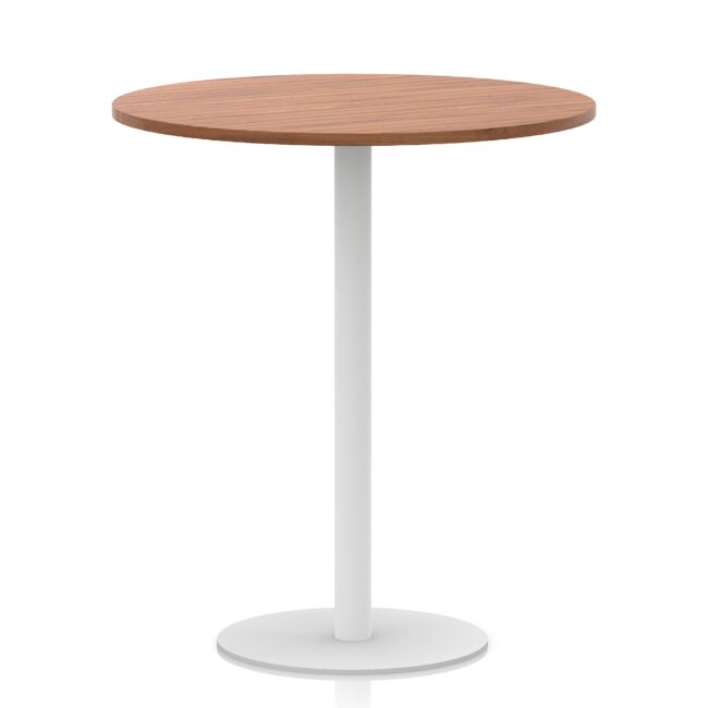 Italia Round Poseur Table White Leg - Image 32