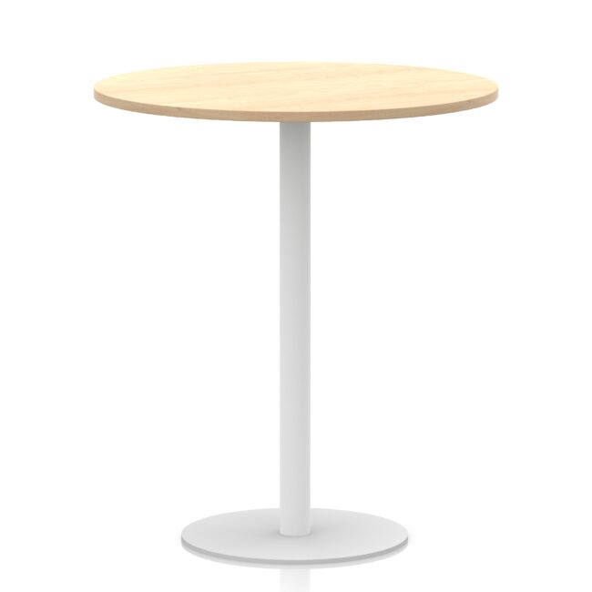 Italia Round Poseur Table White Leg - Image 34