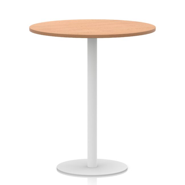 Italia Round Poseur Table White Leg - Image 35