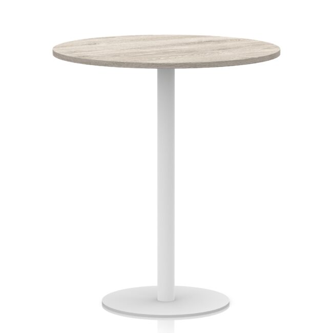 Italia Round Poseur Table White Leg - Image 36