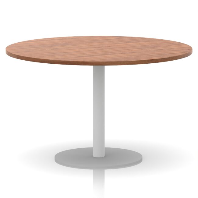 Italia Round Poseur Table White Leg - Image 38
