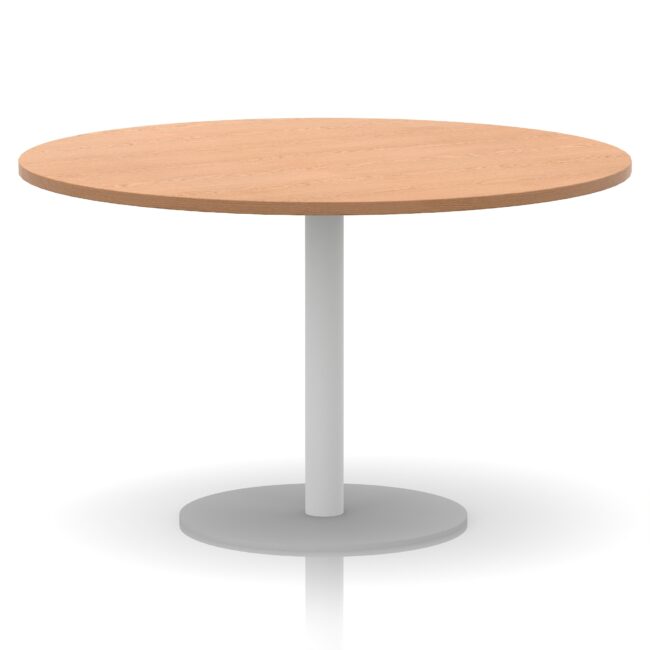 Italia Round Poseur Table White Leg - Image 41