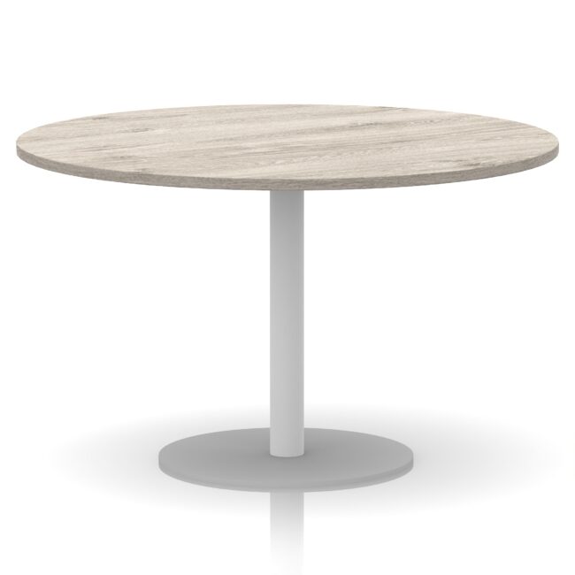 Italia Round Poseur Table White Leg - Image 42
