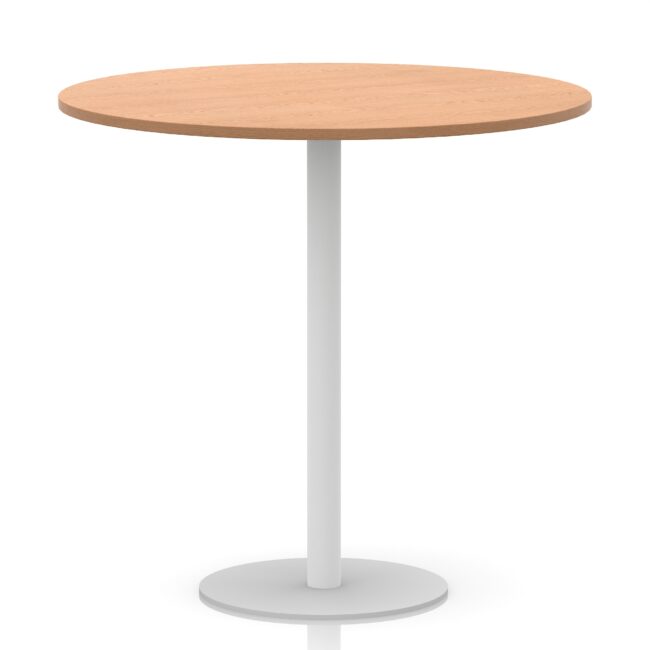 Italia Round Poseur Table White Leg - Image 47