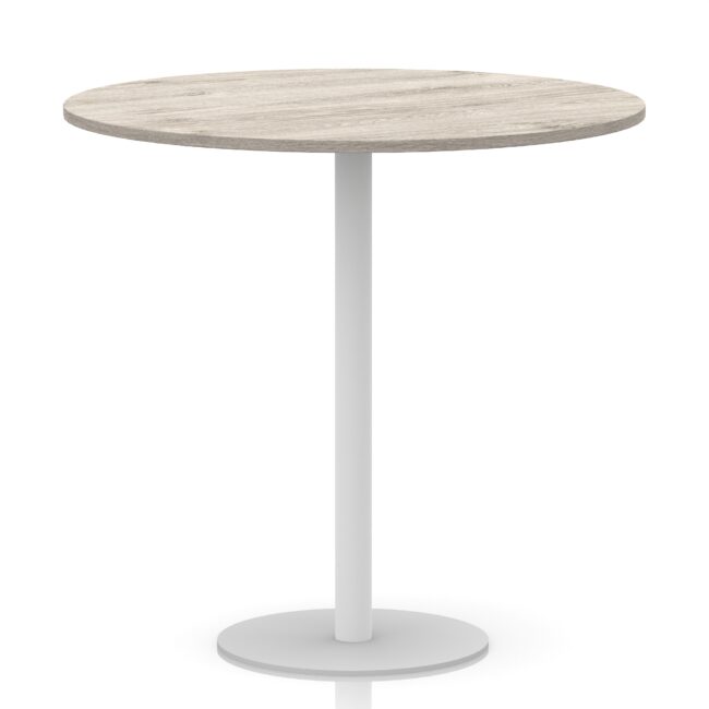 Italia Round Poseur Table White Leg - Image 48