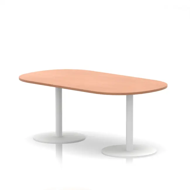 Italia Boardroom Table White Leg