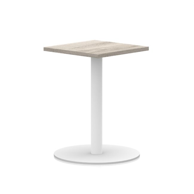 Italia Square Poseur Table White Leg - Image 6