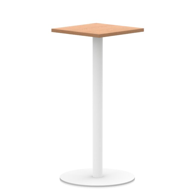 Italia Square Poseur Table White Leg - Image 11