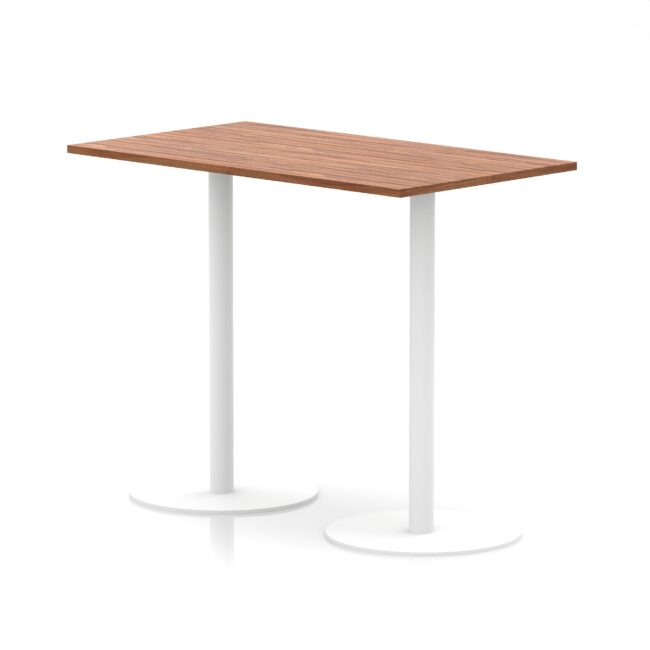 Italia Rectangular Poseur Table White Leg - Image 20