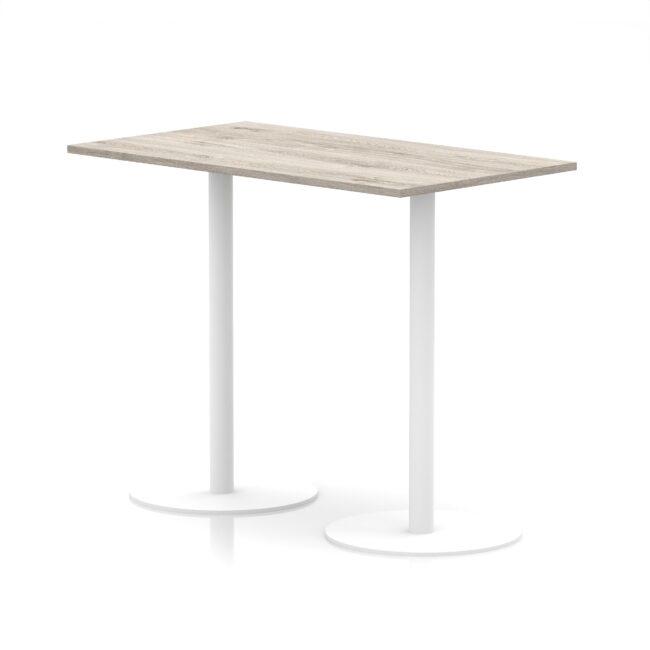 Italia Rectangular Poseur Table White Leg - Image 24