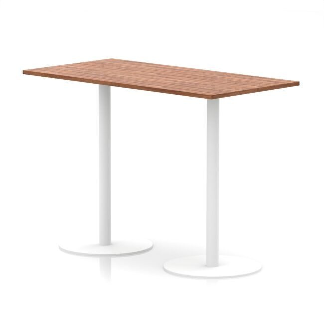 Italia Rectangular Poseur Table White Leg - Image 32
