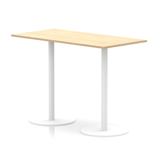 Italia Rectangular Poseur Table White Leg - Image 34