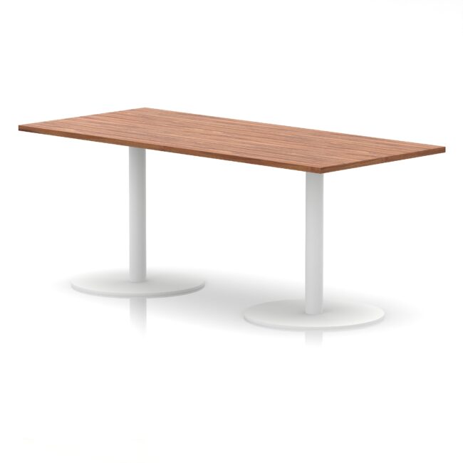 Italia Rectangular Poseur Table White Leg - Image 38