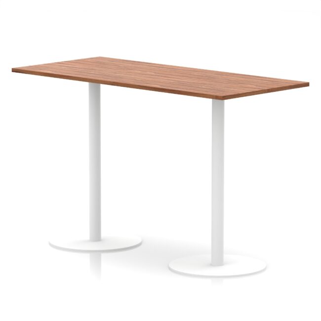 Italia Rectangular Poseur Table White Leg - Image 44