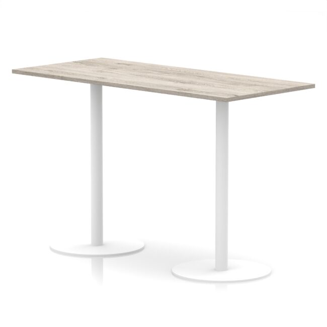 Italia Rectangular Poseur Table White Leg - Image 48