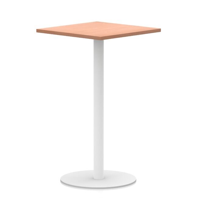 Italia Square Poseur Table White Leg - Image 19