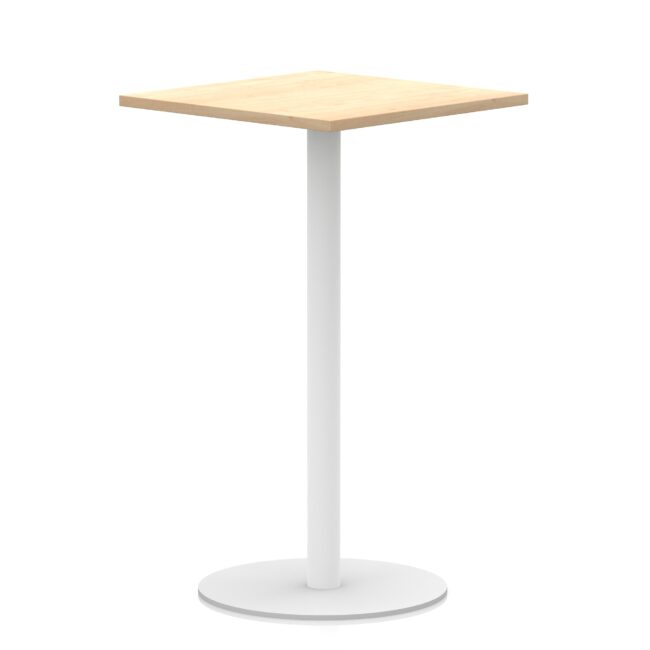 Italia Square Poseur Table White Leg - Image 22