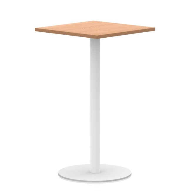 Italia Square Poseur Table White Leg - Image 23