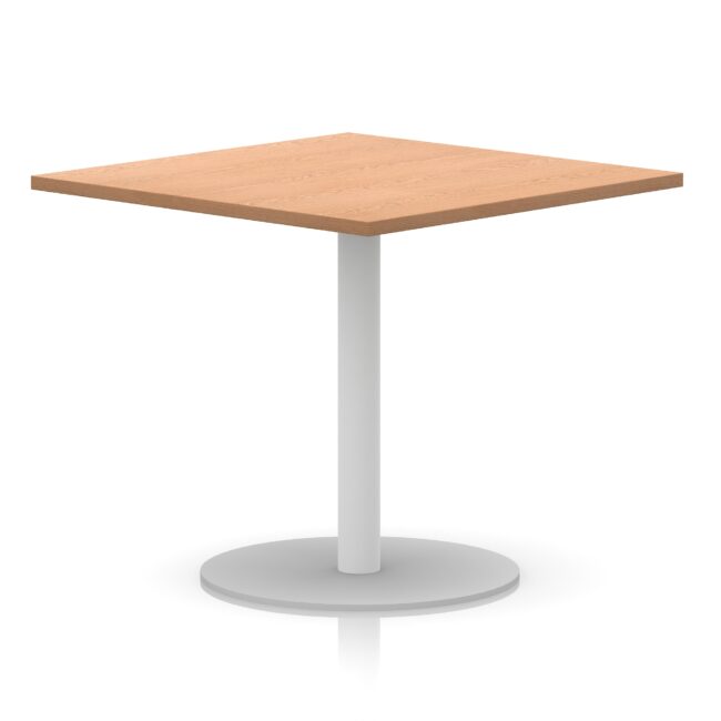 Italia Square Poseur Table White Leg - Image 29
