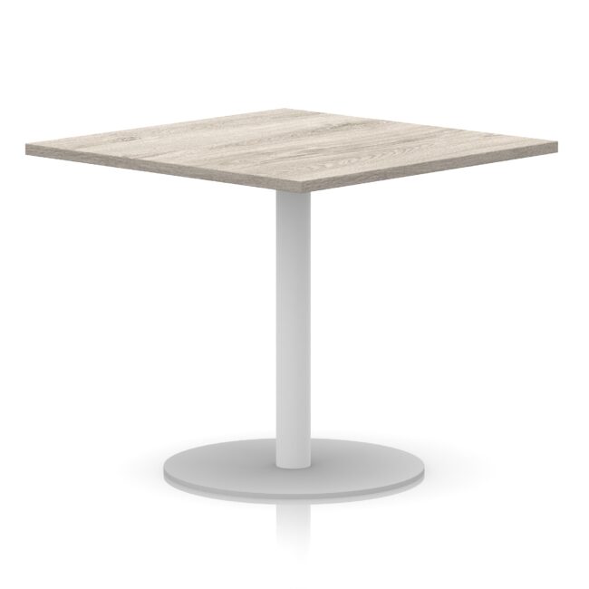 Italia Square Poseur Table White Leg - Image 30