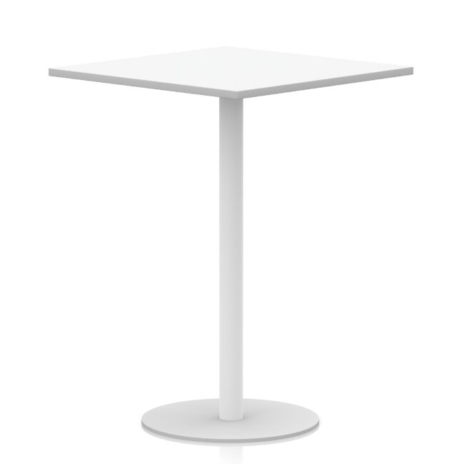 Italia Square Poseur Table White Leg - Image 33