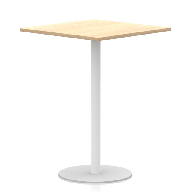 Italia Square Poseur Table White Leg - Image 34