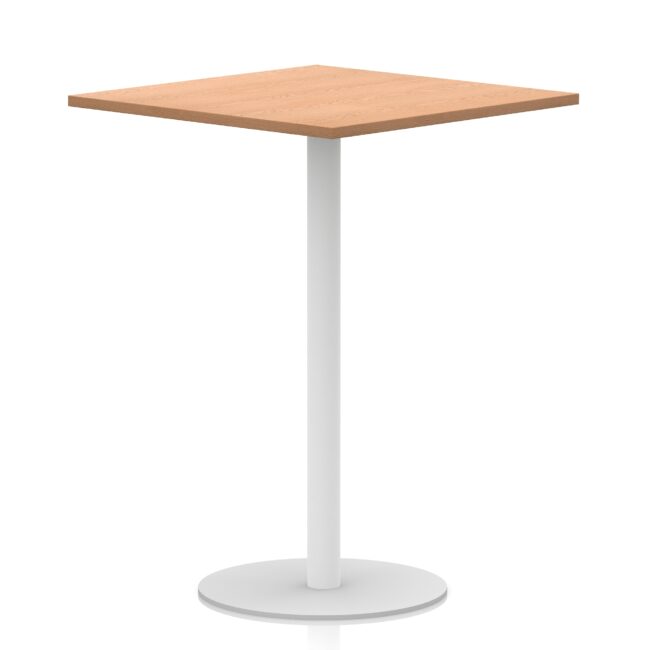 Italia Square Poseur Table White Leg - Image 35
