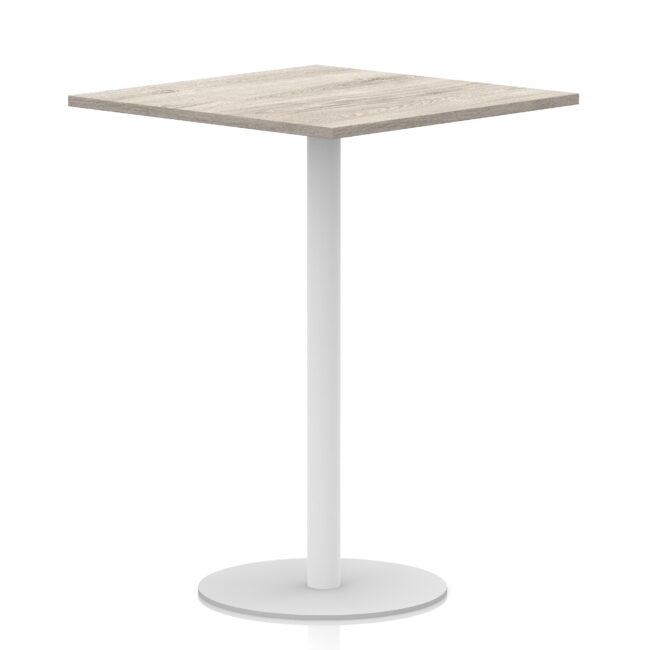 Italia Square Poseur Table White Leg - Image 36