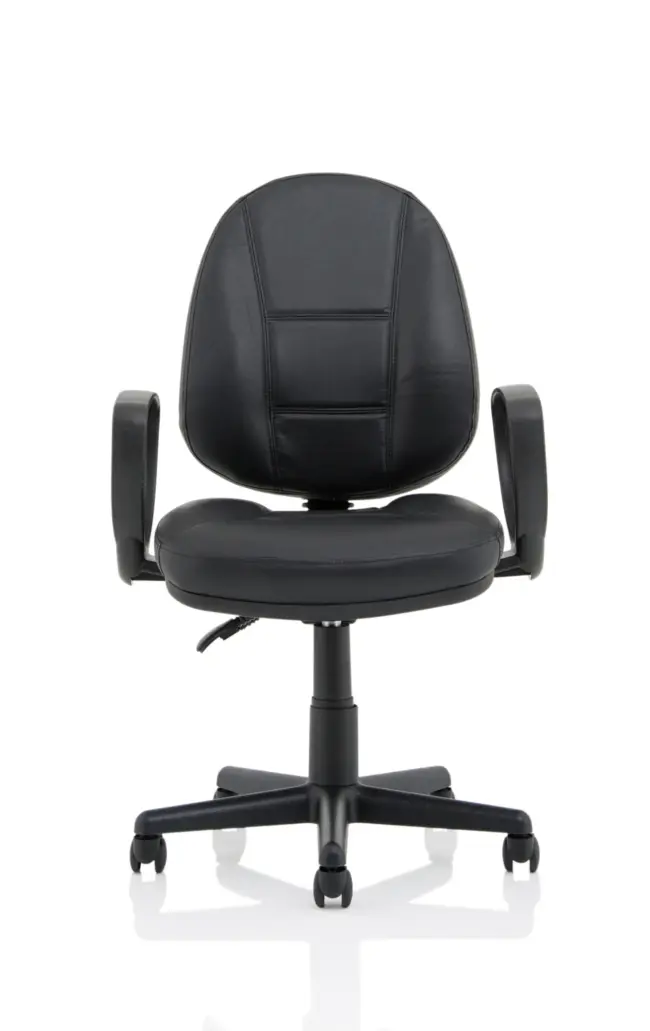 Jackson Medium Back Black Leather Task Operator Office Chair - Image 18
